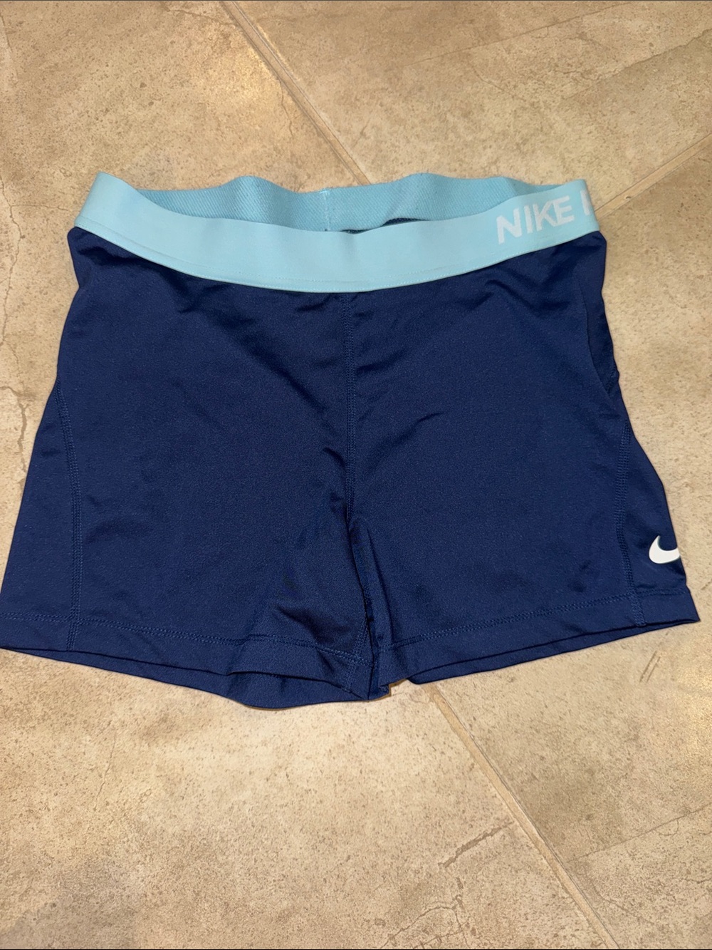 Nike Pro women’s navy shorts
